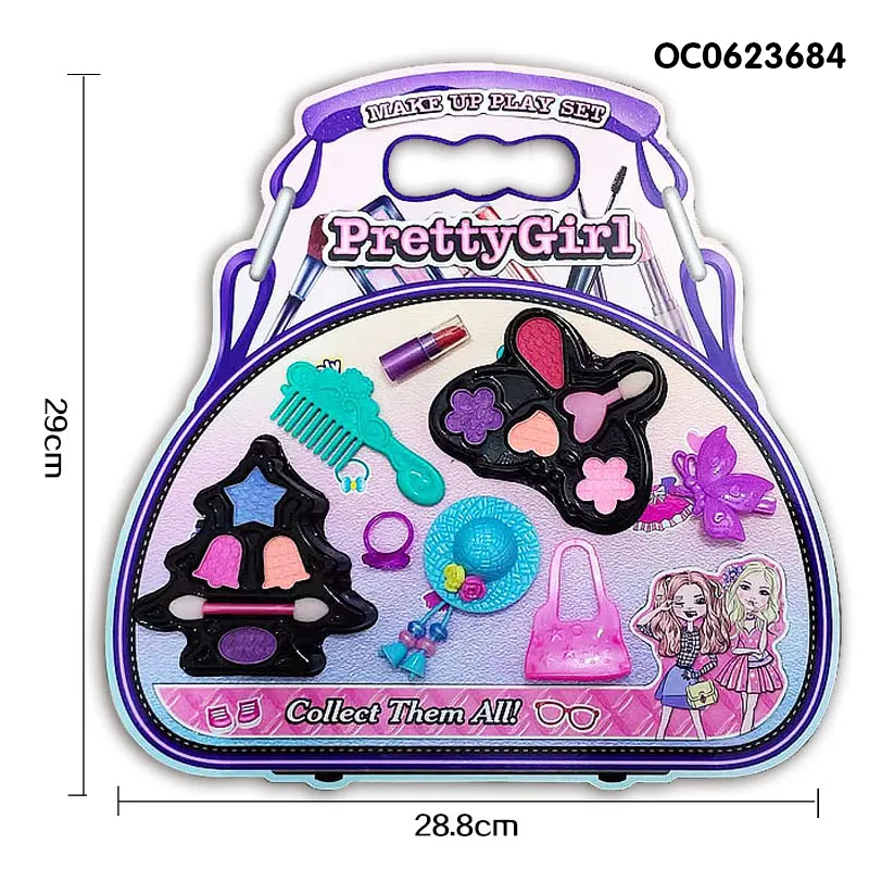 Wholesale Pretend Play Cosmetics Portable Beauty Makeup Beautiful Girl Make up Set Kids Toy