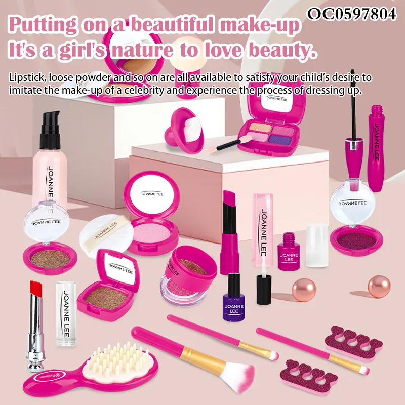 Wholesale Children's Pretend Cosmetic Beauty Makeup Girls Princess Gift Fashion Play Kit Cosmetic Set Toy for Girl