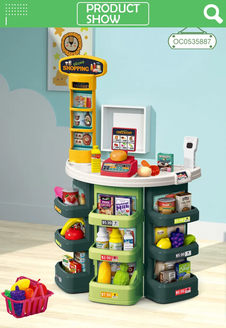 Baby Electronic Big Simulation Fun Supermarket Cash Register Shopping Toy