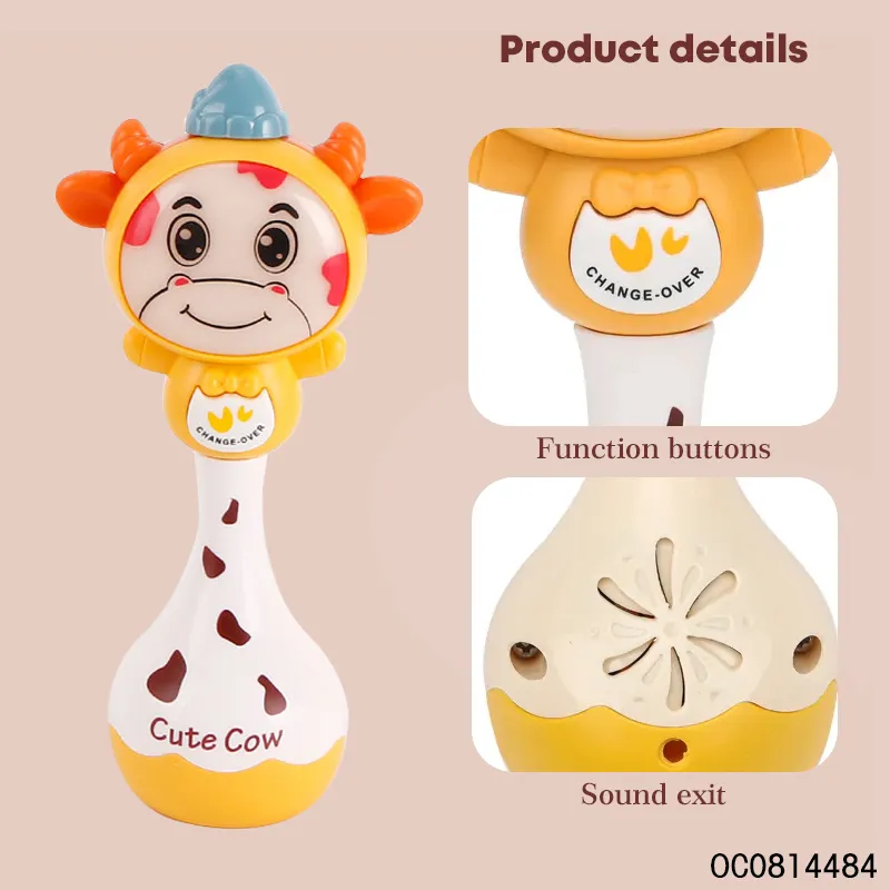 Wholesale Baby Development Interactive Musical Hand Rattle Toys for Sale