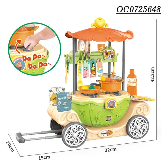 Wholesale Funny Cooking Food Small Children's Plastic Mini Pretend Kitchen Set Toy Pretend Play for Kids