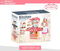Wholesale Pretend Play Plastic Big Pink Plastic House Educational Kitchen Toys Gift Set for Kids