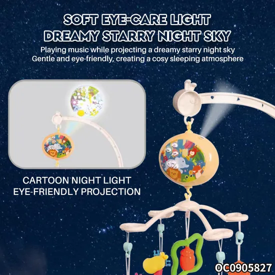 Wholesale Rattles Teether Plastic Baby Toy with Music and Lights