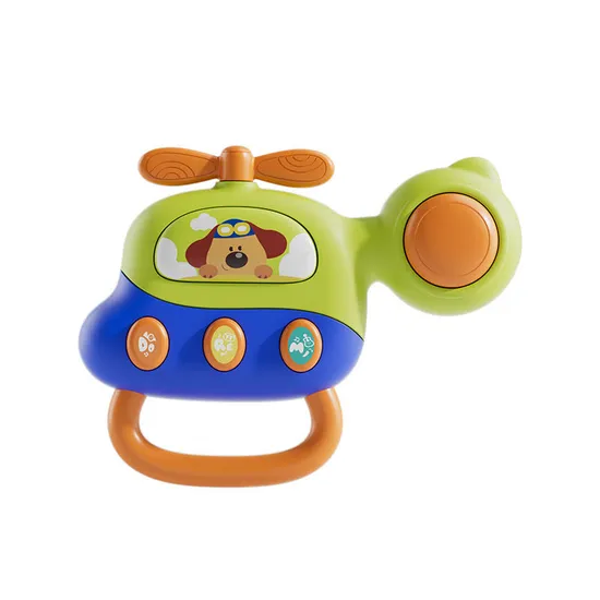 Educational Learning Toy Montessori Grasping Hand Bell Kids Toy Customized Non Toxic Plastic Baby Rattle Set Toys with Music