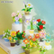 Wholesale Montessori Educational 202PCS Plastic Flower Popular DIY Handmade Building Block Sets Toy