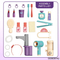 Wholesale Pretend Play Kids Makeup Toy Girls Beauty Makeup Fashion Dressing Table with LED Lights Mirror