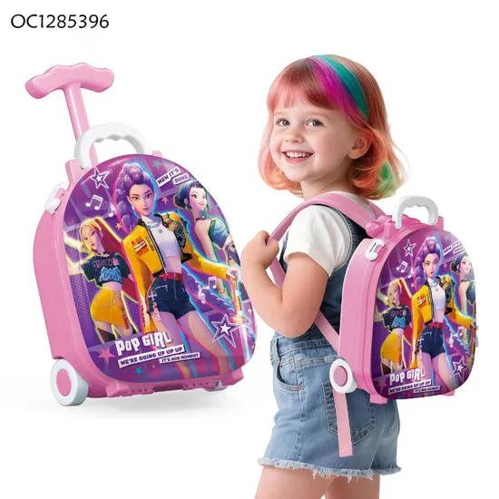 Wholesale Mirror Dresser Children Make up Pretend Beauty Kit Fashion Product Kids Makeup Nail Set Toys for Girl