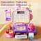 Electronic Cash Register POS Machine with Scanner Toys for 4 Years Girl Kitchen Supermarket Play Equipment Set Toys for Big Wholesale