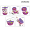 Wholesale 6in1 Multifunction Small Fashion Beauty Portable Makeup Make up Beauty Girl Set Toy for Kids