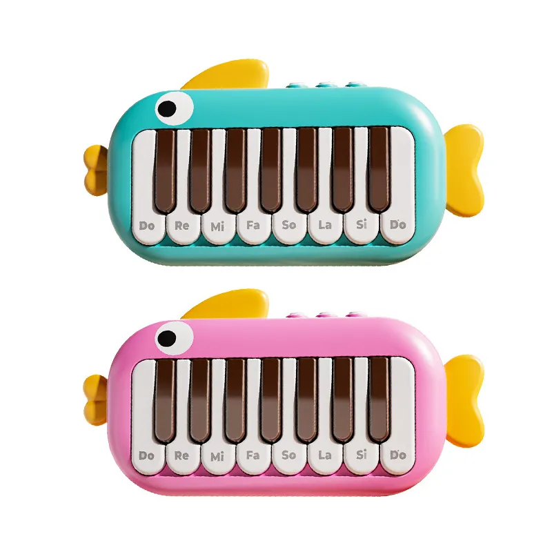 Wholesale Cartoon Children Interactive Electronic Organ Plastic Musical Instruments Piano Toy