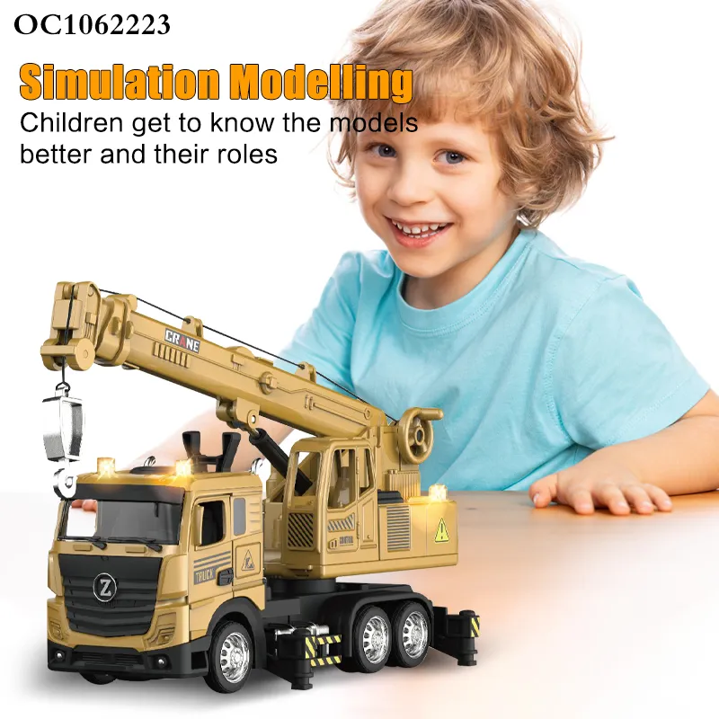 Wholesale Diecast Model Engineering Car Toy Series Alloy Model Scale Trucks with Light Sound