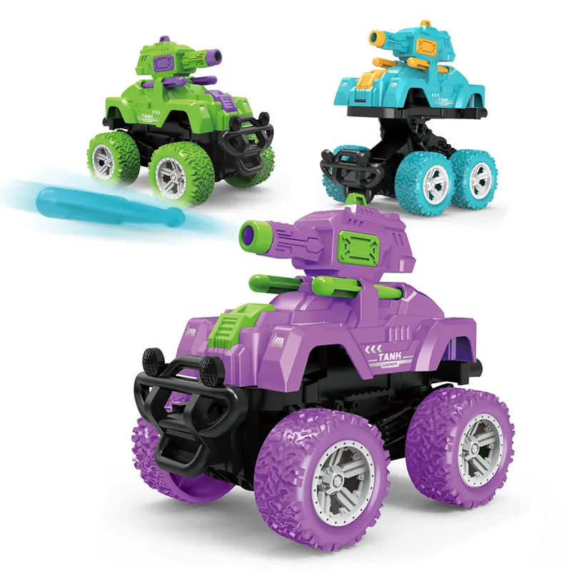 Wholesale Educational Plastic Small Friction Super Tank Car Truck Toys
