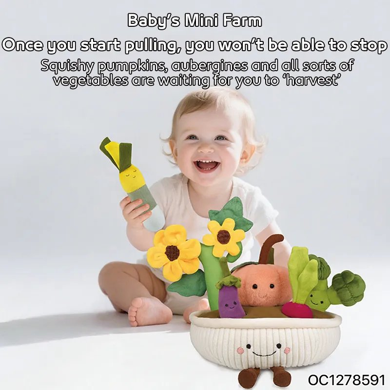Wholesale Stuffed Water Flowers Pretend Felt Child Interactive Cognitive Toys for Children
