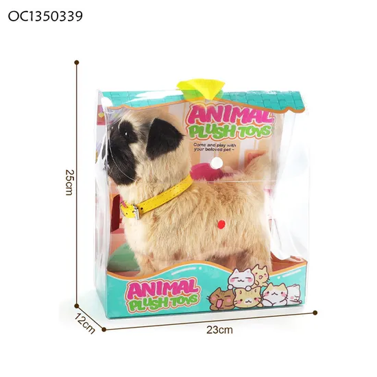 Wholesale Stuffed Pet Electronic Plush Animal Cute Battery Operated Dog Sound Toy for Kid