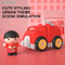 Wholesale Freewheel Children Educational Fire Plastic Small Truck Car Truck Toy