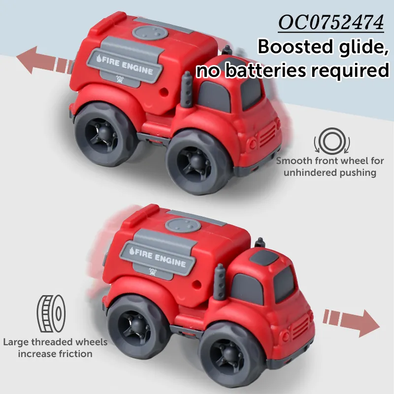 Wholesale Children Educational Eco-Friendly Materials Small Freewheel Super Plastic Truck Cars Toys