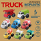 Wholesale Children Educational Eco-Friendly Materials Small Freewheel Super Plastic Truck Cars Toys