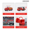Wholesale Diecast Car Container Truck Die Cast Toy Metal Fire Trucks for Kids