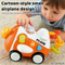 Wholesale Educational Custom Baby Sensory Toy Training Trending Musical Free Wheel Plastic Car Plane Toy for Baby