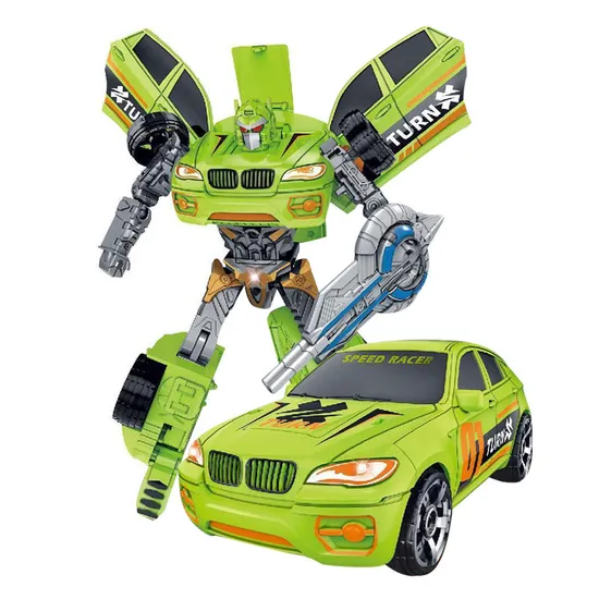 Wholesale Plastic Interactive Transforming Hot Selling Plastic Intelligent Smart Robot for Kids with Light Sound