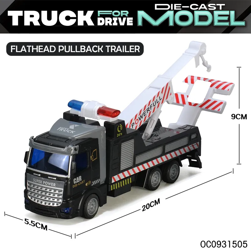 Wholesale Diecast Alloy 6PCS Miniature Metal Model Pull Back Car Toys Truck