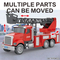 Wholesale Construction 1: 18 Scale Friction Educational Folding Fire Toy Models Truck