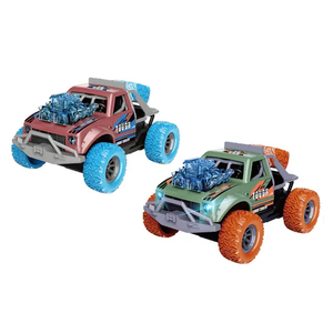 Wholesale 6 Pieces 360 Rotating Friction off Road Children's Kids Plastic Toy Car with Music Light