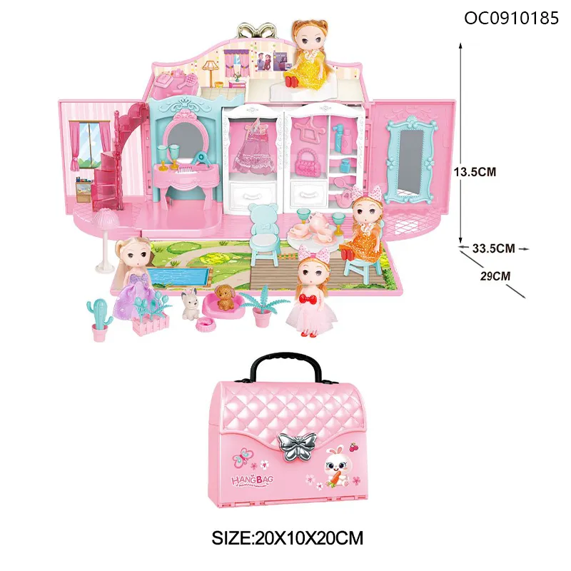 Wholesale Children's Dress Model Set Baby Girl Toys DIY Miniature Doll House Set