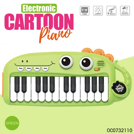 Wholesale Educational Musical Instruments Piano Keyboard Electronic Organ for Kids with Flashing Light