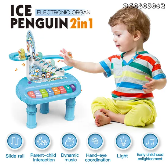 Wholesale Interactive Children Lighted Sensory Education Toy Keyboard Electronic Musical Organ