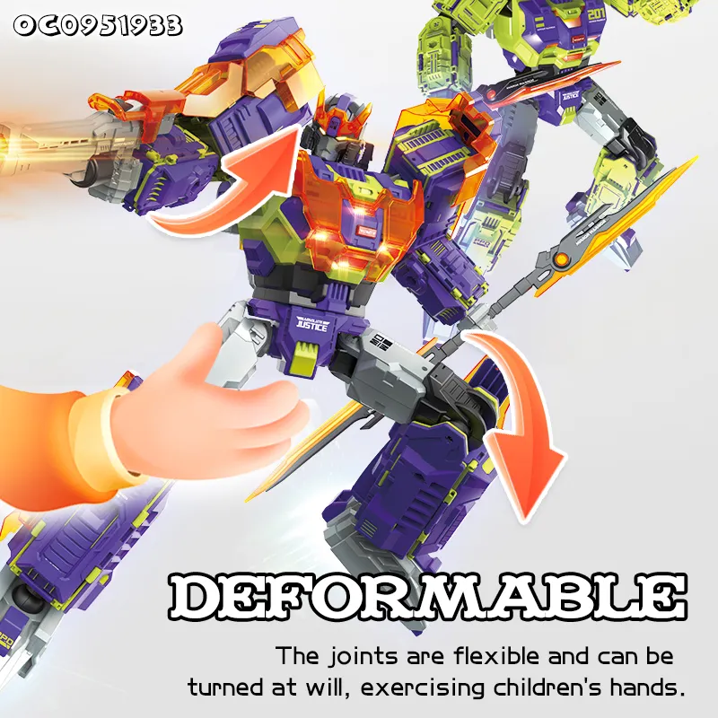 Wholesale Plastic Transforming Play Electronics Custom Intelligent Smart Robot with Light and Music
