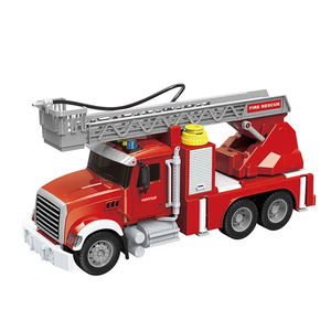 Wholesale Friction Truck Children Miniature Fire Mini Car Toys Model with Light Sound