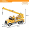Wholesale Children Friction Truck Crane Construction Mini Car Toys Model for Kids with Light Sound