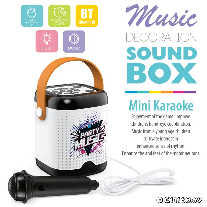 Wholesale Children Portable Karaoke Singing Music Customized Microphone Toy Speakers with Light