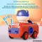 Wholesale Cheap 12PCS Plastic Mini Cute Friction Funny Cartoon Car Animals Toy for Kids