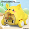 Wholesale Small Plastic Cartoon Car Pullback Friction Animal Toys for Kids