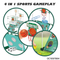 Wholesale 4in1 Toy Football and Basketball Kids Outdoor Ball Game Indoor Playground Net