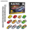 Wholesale Children Mini Diecast 12 Pieces Children Die Cast Metal Racing Car Model Custom Toys for Kids