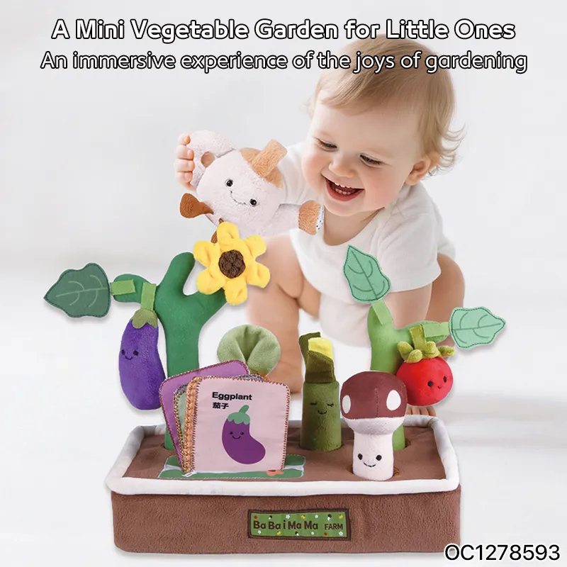 Wholesale Children Stuffed Sensory Learning Childre Hand Eyes Challenge Educationaln Plush Toy with Baby