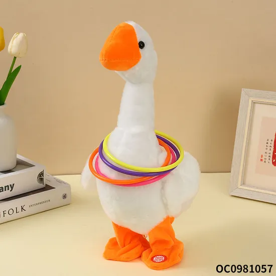 Wholesale Children Interactive Plastic Battery Operated Goose Stuffed Animal Plush Toy