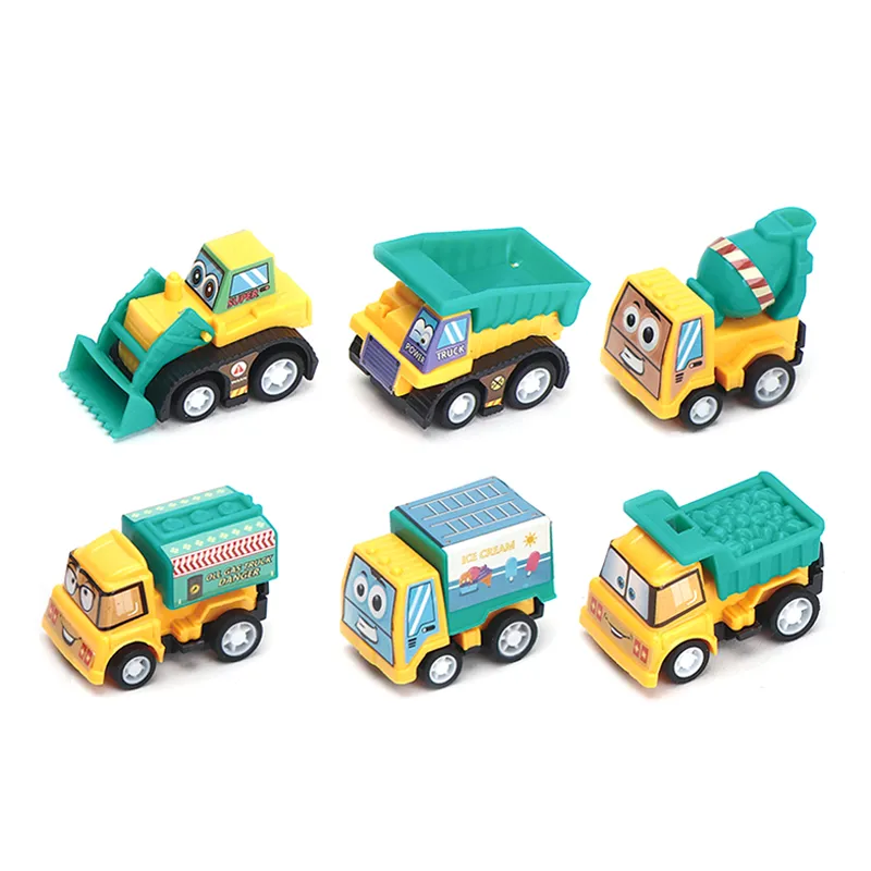 Wholesale City Custom Engineering Mini Pull Back Toy Car Small Toy Truck Model