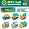 Wholesale City Custom Engineering Mini Pull Back Toy Car Small Toy Truck Model