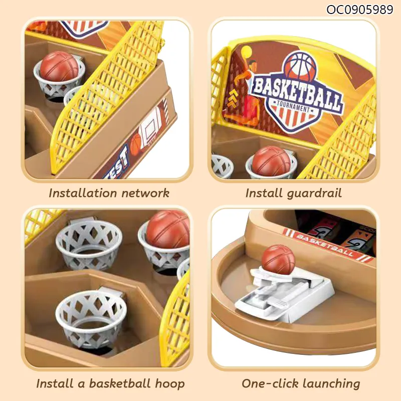 Wholesale Montessori Mini Interactive Basketball Board Table Games Educational Toy for Kids