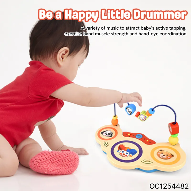 Wholesale Children Education Electric Musical Light Musical Instrument Hand Clapping Drum