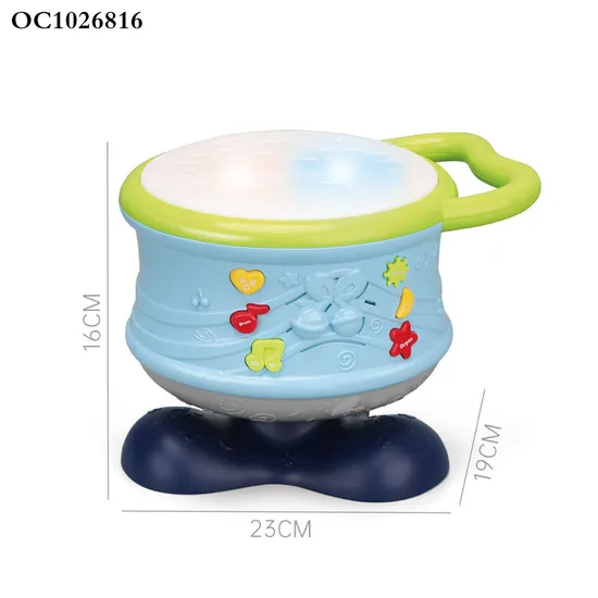 Wholesale Plastic Happy Montessori Hand Bell Electronic Musical Instrument Music Sensory Toys Drums