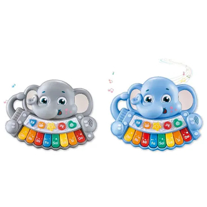 Wholesale Plastic Elephant Piano Mini Electronic Instruments Keyboard Baby Musical Toys Electronic Organ