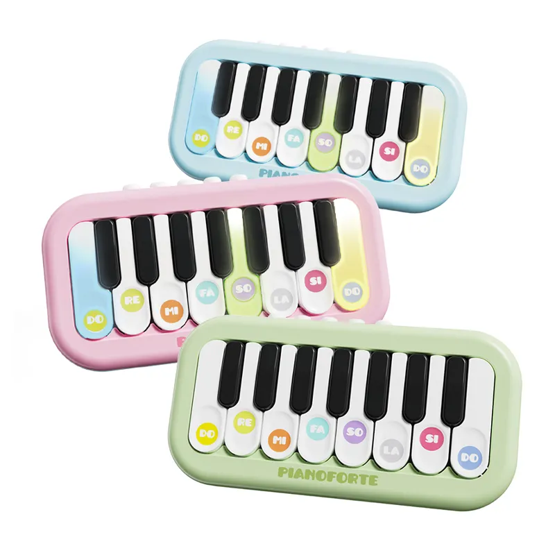 Wholesale Child Interactive Sensory Toys Electric Piano Musical Instruments Light-up Keyboard Toy for Baby