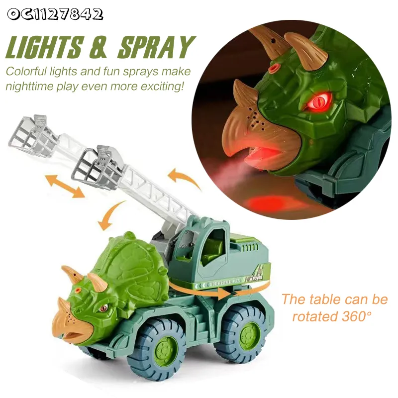 Wholesale Miniature Educational Dinosaur Friction Children's Toy Trucks