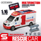 Wholesale Kids Educational Friction Cartoon Small Car Plastic Ambulance Toy with Light Sound
