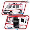 Wholesale Plastic Children Friction Ambulance Vehicle Truck Kids Car Toy with Sound Light